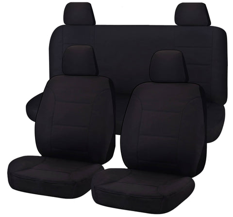 darrahopens Auto Accessories > Auto Accessories Others Seat Covers for NISSAN NAVARA D23 SERIES 3 NP300 11/2017 - 11/2020 DUAL CAB FR BLACK ALL TERRAIN