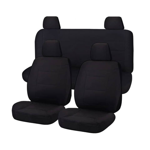 darrahopens Auto Accessories > Auto Accessories Others Seat Covers for NISSAN NAVARA D23 SERIES 3 NP300 11/2017 -11/ 2020 DUAL CAB FR BLACK CHALLENGER