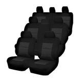 darrahopens Auto Accessories > Auto Accessories Others Seat Covers for TOYOTA LANDCRUISER 200 SERIES GXL - 60TH ANNIVERSARY VDJ200R-UZJ200R-URJ202R 11/2007 - 06/2021 4X4 SUV/WAGON 8 SEATERS FMR BLACK PREMIUM