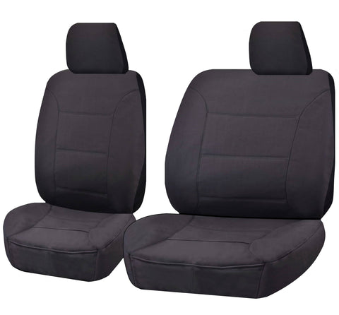 darrahopens Auto Accessories > Auto Accessories Others Seat Covers for TOYOTA LANDCRUISER 60.70.80 SERIES HZJ-HDJ-FZJ 1981 - 2010 TROOP CARRIER 4X4 SINGLE CAB CHASSIS FRONT BUCKET + _ BENCH CHARCOAL ALL TERRAIN