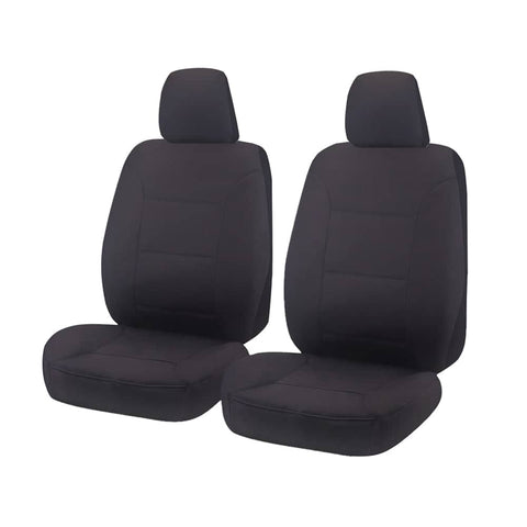 darrahopens Auto Accessories > Auto Accessories Others Seat Covers for TOYOTA LANDCRUISER 70 SERIES VDJ 05/2008 - ON SINGLE / DUAL CAB FRONT 2X BUCKETS CHARCOAL CHALLENGER