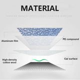 Darrahopens Auto Accessories > Auto Accessories Others SUV Car Cover Waterproof Aluminum Extra Large Rain UV Dust Hail Resitant YXL(5Mx 2M x 1.75M)