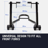 darrahopens Auto Accessories > Auto Accessories Others T-REX Motorcycle Front Stand Heavy-Duty Motorbike Lift Paddock Carrier Bike Fork