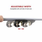 darrahopens Auto Accessories > Auto Accessories Others Universal Car Top Roof Rail Rack Cross Bar Aluminium Lockable 1350MM
