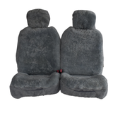darrahopens Auto Accessories > Auto Accessories Others Universal EXTRA 30/35 25mm Sheep-Skin Fronts GREY Merino