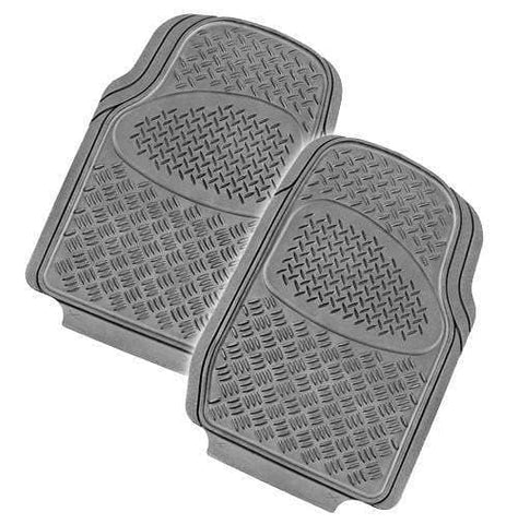 darrahopens Auto Accessories > Auto Accessories Others VELOCITY 2-Piece Car Mat - GREY [Rubber]