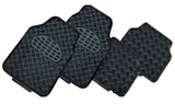 darrahopens Auto Accessories > Auto Accessories Others VENOM 4-Piece Car Mat - BLACK [Rubber/Aluminium Look]