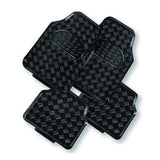 darrahopens Auto Accessories > Auto Accessories Others VENOM 4-Piece Car Mat - BLACK [Rubber/Aluminium Look]