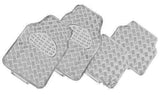 darrahopens Auto Accessories > Auto Accessories Others VENOM 4-Piece Car Mat - SILVER [Rubber/Aluminium Look]