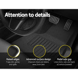 Darrahopens Auto Accessories > Auto Accessories Others Weisshorn Car Rubber Floor Mats Front and Rear Fits Tesla Model Y 2021-2022