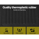 Darrahopens Auto Accessories > Auto Accessories Others Weisshorn Car Rubber Floor Mats Front and Rear Fits Tesla Model Y 2021-2022