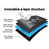 darrahopens Auto Accessories > Auto Accessories Others Weisshorn Ford Ranger Car Floor Mats PX PX2 PX3 Dual Cab 2011-2019 3D Rubber