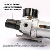 darrahopens Auto Accessories > Auto Accessories Others X-BULL Air Compressor Moisture Filter Water Trap Filter Regulator Mount Fitting