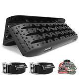 darrahopens Auto Accessories > Auto Accessories Others X-BULL KIT1 Recovery track Board Traction Sand trucks strap mounting 4x4 Sand Snow Car BALCK