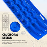 darrahopens Auto Accessories > Auto Accessories Others X-BULL KIT1 Recovery track Board Traction Sand trucks strap mounting 4x4 Sand Snow Car BLUE