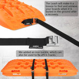 darrahopens Auto Accessories > Auto Accessories Others X-BULL KIT1 Recovery track Board Traction Sand trucks strap mounting 4x4 Sand Snow Car ORANGE