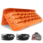 darrahopens Auto Accessories > Auto Accessories Others X-BULL KIT1 Recovery track Board Traction Sand trucks strap mounting 4x4 Sand Snow Car ORANGE