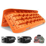 darrahopens Auto Accessories > Auto Accessories Others X-BULL KIT1 Recovery track Board Traction Sand trucks strap mounting 4x4 Sand Snow Car ORANGE