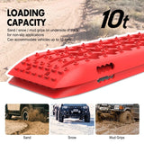darrahopens Auto Accessories > Auto Accessories Others X-BULL KIT1 Recovery track Board Traction Sand trucks strap mounting 4x4 Sand Snow Car RED