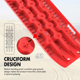 darrahopens Auto Accessories > Auto Accessories Others X-BULL KIT1 Recovery track Board Traction Sand trucks strap mounting 4x4 Sand Snow Car RED