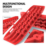darrahopens Auto Accessories > Auto Accessories Others X-BULL KIT1 Recovery track Board Traction Sand trucks strap mounting 4x4 Sand Snow Car RED