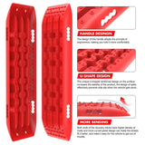 darrahopens Auto Accessories > Auto Accessories Others X-BULL KIT1 Recovery track Board Traction Sand trucks strap mounting 4x4 Sand Snow Car RED