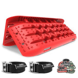 darrahopens Auto Accessories > Auto Accessories Others X-BULL KIT1 Recovery track Board Traction Sand trucks strap mounting 4x4 Sand Snow Car RED