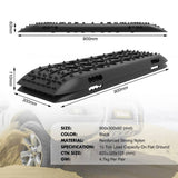 Darrahopens Auto Accessories > Auto Accessories Others X-BULL Recovery Tracks Gen 2.0 10T Sand Mud Snow 2 Pairs Offroad 4WD 4x4 2PC 91CM Black