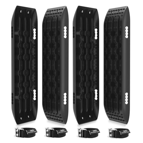Darrahopens Auto Accessories > Auto Accessories Others X-BULL Recovery Tracks Gen 2.0 10T Sand Mud Snow 2 Pairs Offroad 4WD 4x4 2PC 91CM Black