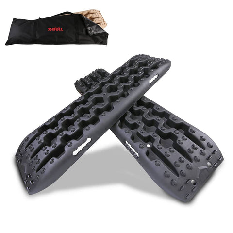 darrahopens Auto Accessories > Auto Accessories Others X-BULL Recovery tracks / Sand tracks / Mud tracks / Off Road 4WD 4x4 Car 2pcs Gen 3.0 - Black