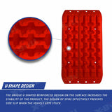 darrahopens Auto Accessories > Auto Accessories Others X-BULL Recovery tracks Sand Trucks Offroad With 4PCS Mounting Pins 4WD Gen 2.0- red