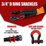 darrahopens Auto Accessories > Auto Accessories Others X-BULL Winch Recovery Kit Recovery tracks /Snatch Strap Off Road 4WD orange