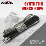 darrahopens Auto Accessories > Auto Accessories Others X-BULL Winch Rope 5.5mm x 13m Dyneema Synthetic Rope Tow Recovery Offroad 4wd4x4