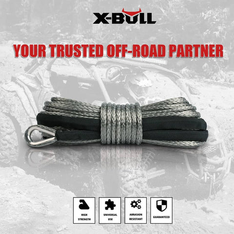 darrahopens Auto Accessories > Auto Accessories Others X-BULL Winch Rope 5.5mm x 13m Dyneema Synthetic Rope Tow Recovery Offroad 4wd4x4