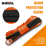 darrahopens Auto Accessories > Auto Accessories Others X-BULL Winch Rope Dyneema Synthetic Rope 5.5mm x 13m Tow Recovery Offroad 4wd