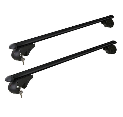 darrahopens Auto Accessories > Cross Bar Universal Car Roof Rack 1080mm Cross Bars Aluminium Black Adjustable  Car 90kgs load Carrier