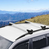 darrahopens Auto Accessories > Cross Bar Universal Car Roof Rack 1360mm Cross Bars Aluminium Silver Adjustable Car 90kgs load Carrier