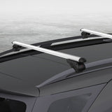 darrahopens Auto Accessories > Cross Bar Universal Car Roof Rack 1360mm Cross Bars Aluminium Silver Adjustable Car 90kgs load Carrier