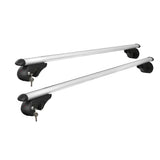 darrahopens Auto Accessories > Cross Bar Universal Car Roof Rack 1360mm Cross Bars Aluminium Silver Adjustable Car 90kgs load Carrier