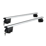 darrahopens Auto Accessories > Cross Bar Universal Car Roof Rack Cross Bars Aluminium Adjustable 111cm Silver Upgraded