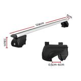 darrahopens Auto Accessories > Cross Bar Universal Car Roof Rack Cross Bars Aluminium Adjustable 111cm Silver Upgraded