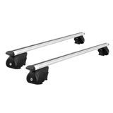 darrahopens Auto Accessories > Cross Bar Universal Car Roof Rack Cross Bars Aluminium Adjustable 111cm Silver Upgraded