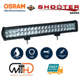 darrahopens Auto Accessories > Lights 20inch Osram LED Light Bar 5D 126w Sopt Flood Combo Beam Work Driving Lamp 4wd