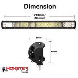 darrahopens Auto Accessories > Lights 28 inch Philips LED Light Bar Quad Row Combo Beam 4x4 Work Driving Lamp 4wd