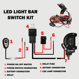 darrahopens Auto Accessories > Lights 2way LED Universal Driving light Wiring Loom Harness 12V 24V 40A Relay Switch