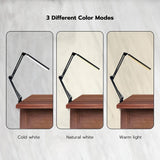 Darrahopens Auto Accessories > Lights GOMINIMO LED Swing Arm Desk Lamp with Clamp (Black) GO-SDL-100-PR