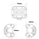 darrahopens Auto Accessories > Lights Pair 4 inch Spot LED Work Light Bar Philips Quad Row 4WD 4X4 Car Reverse Driving