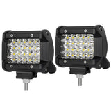 darrahopens Auto Accessories > Lights Pair 4 inch Spot LED Work Light Bar Philips Quad Row 4WD 4X4 Car Reverse Driving