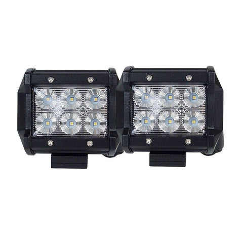 darrahopens Auto Accessories > Lights Pair 4inch CREE LED Work Light Bar Flood Beam Offroad Driving Lamp Reverse Fog