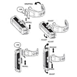 darrahopens Auto Accessories > Lights Set USB Rechargeable LED Bike Front Light headlight lamp Bar rear Tail Wide Beam